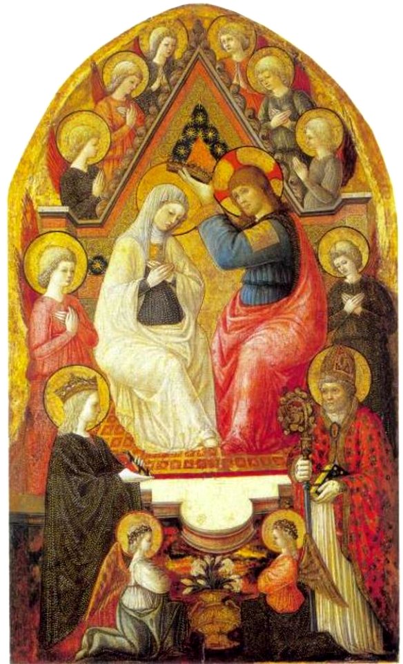 Omgeving van Fra Filippo Lippi Anoniem Umbria (regio) ca. 1470 - Kroning van Maria - 866 - Städel Museum