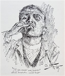 Olof Sager-Nelson självporträtt 1889