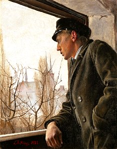 Ole Ring looks over Roskilde, by Laurits Andersen Ring