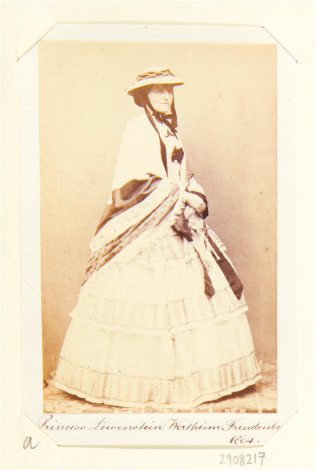 Olga-Claire, Princess consort of Guillaume, Prince of Lowenstein Wertheim Freudenberg (1831-68)