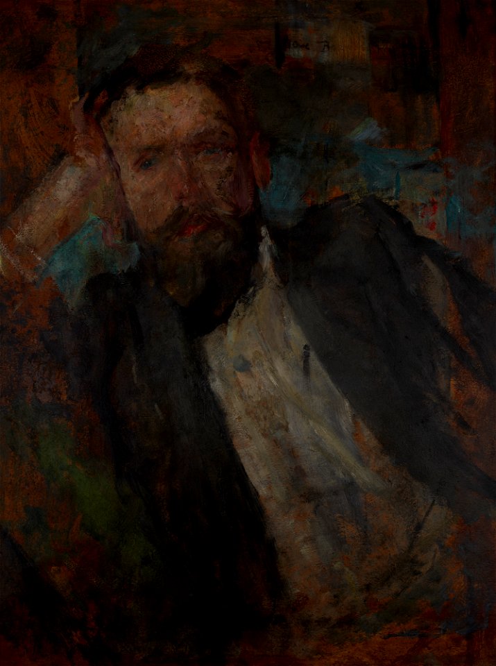 Olga Boznańska - Male Portrait – two-sided painting - MNK II-b-1340-a - National Museum Kraków
