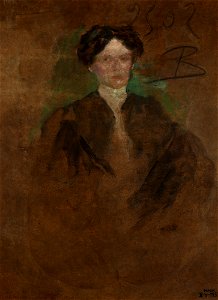 Olga Boznańska - Portrait of a Woman – two-sided painting - MNK II-b-1333-b - National Museum Kraków