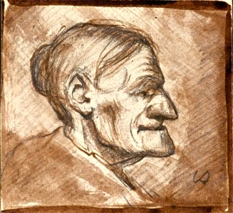 Old Woman (Caricature) by Theo van Doesburg Centraal Museum AB4357