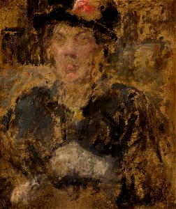 Olga Boznańska - Portrait of Mrs Roubaud - MNK II-b-3127 - National Museum Kraków