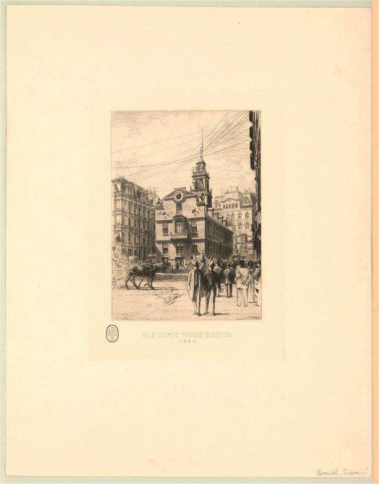 Old State House, Boston 1880 - S.L.S. sc. LCCN2004670537