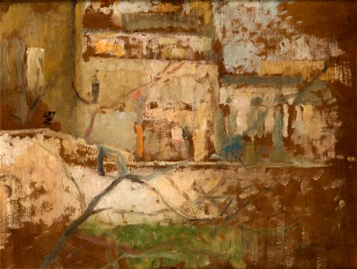 Olga Boznańska - View from the Studio's Window – two-sided painting - MNK II-b-2191-a - National Museum Kraków