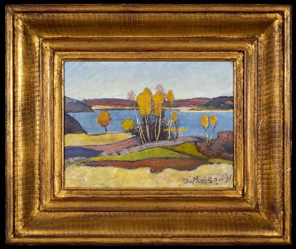 Olof Sager-Nelson - Höst vid Vänern (Åmål) - NM 7142 - Nationalmuseum