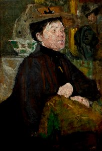 Olga Boznańska - Portrait of Mrs Getter – two-sided painting - MNK II-b-1332-a - National Museum Kraków