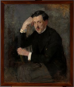 Olga Boznańska - Portrait of Józef Czajkowski – two-sided painting - MNK II-b-1327-a - National Museum Kraków