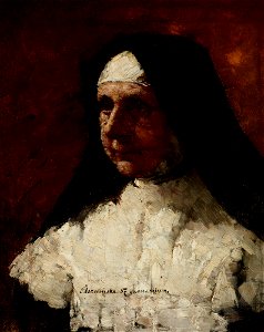Olga Boznańska - Study of a Nun - MNK II-b-985 - National Museum Kraków