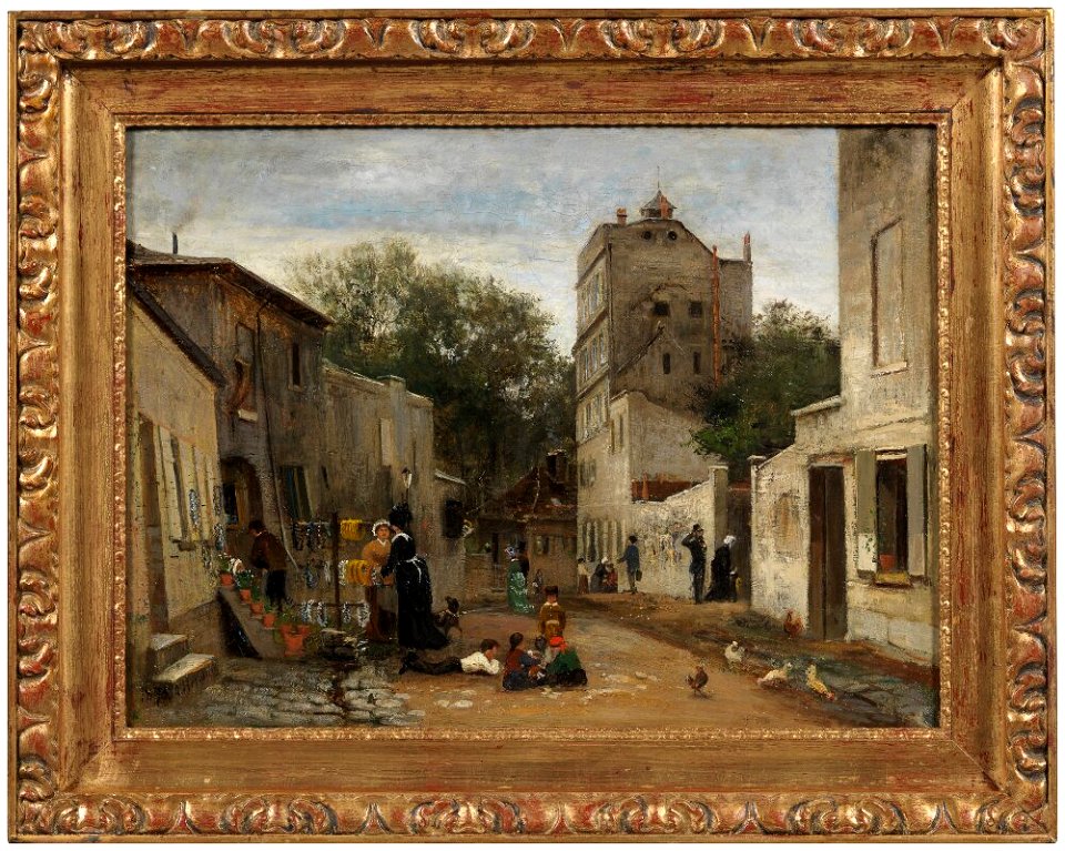 Olof Hermelin - A Street in Montmartre, Paris - NM 7516 - Nationalmuseum