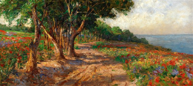 Olga Wisinger-Florian - Elm-lined promenade in Euxinograd