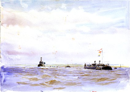 Old Torpedo Boat in Medway about 1894 (Kitson) RMG PW1798