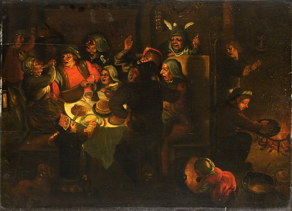 Onbekend (Hollandse school) - Driekoningenfeest - SA 7256 - Amsterdam Museum