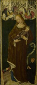 Omgeving van Meester van Liesborn - Maria en kind met een stichter - NG2151 - National Gallery