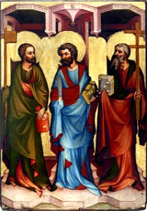 Oltář třeboňský, Sv.Jakub Mladší, sv.Bartoloměj, sv. Filip, Národní galerie v Praze