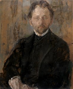 Olga Boznańska Portret rzeźbiarza Jana Szczepkowskiego ok 1906 Muzeum Śląskie Katowice