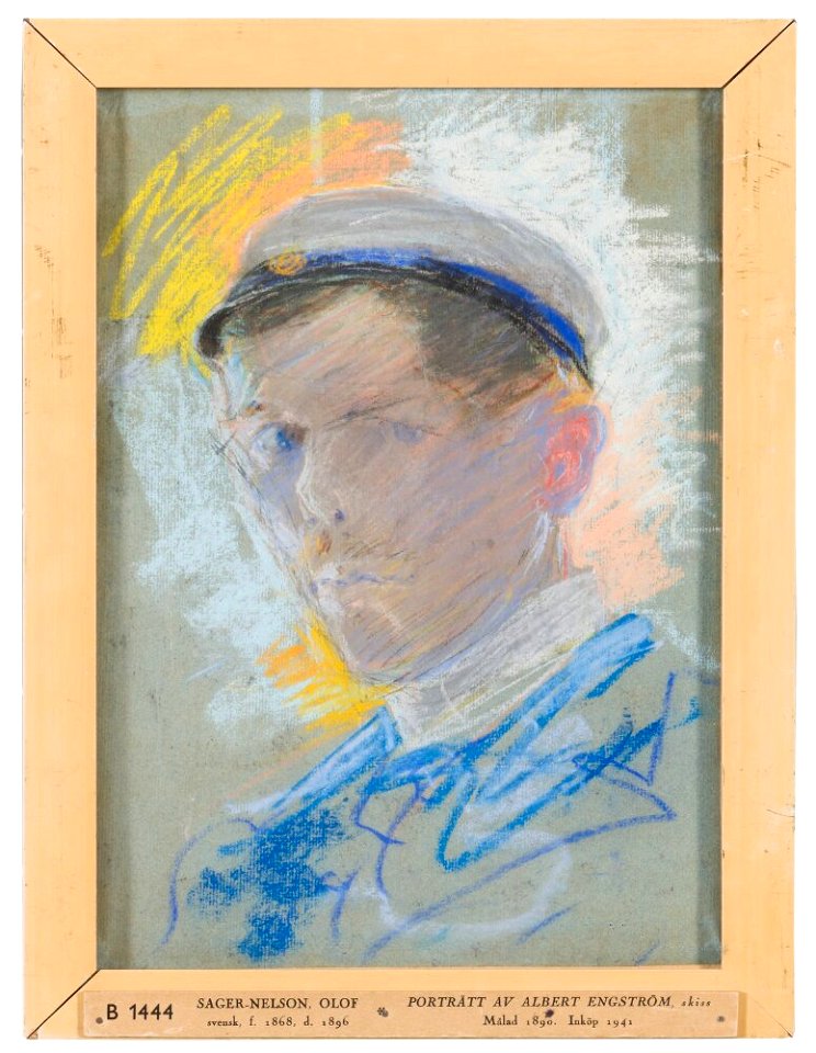 Olof Sager-Nelson - Albert Engström. Sketch - NMB 1444 - Nationalmuseum