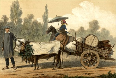 Oléron (i.e.Oloron-Sainte-Marie) - Paysans allant au marché d'Orthez - Fonds Ancely - B315556101 A MONTAUT 017