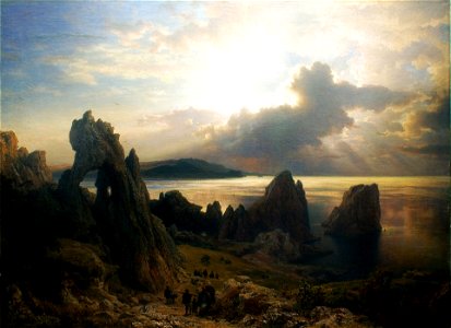On the coast of Capri Achenbach Andreas