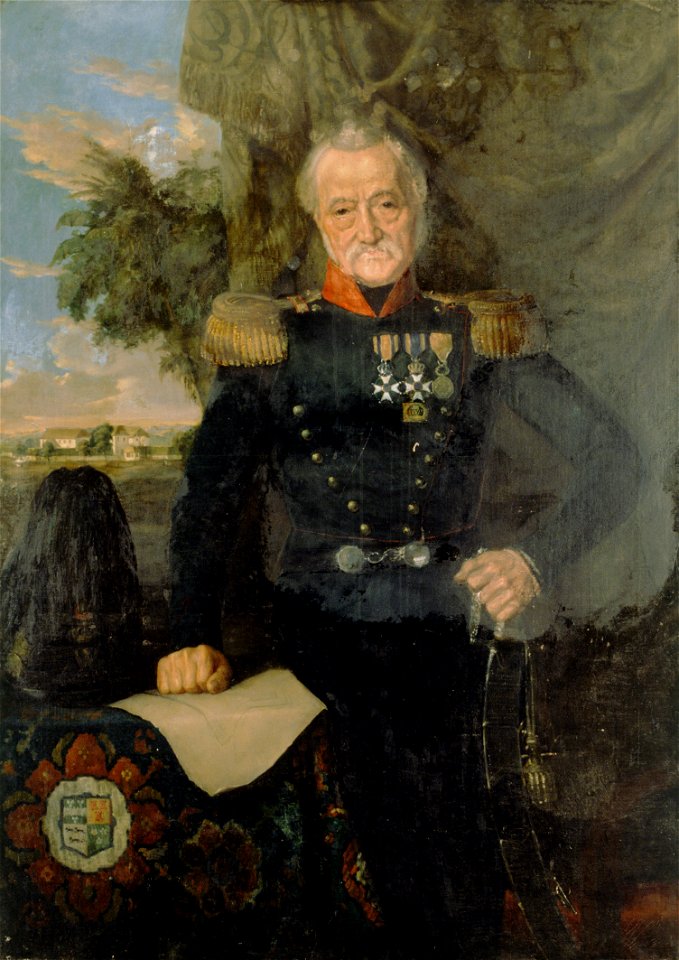 Onbekend - Portret van een officier - XN496 - Cultural Heritage Agency of the Netherlands Art Collection