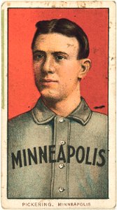 Ollie Pickering, Minneapolis Team, baseball card portrait LCCN2008677009