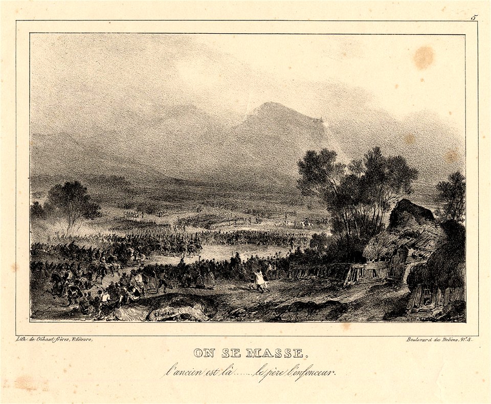 On se masse, l'ancien est là... le père l'énfonceur (BM 1863,1017.133)