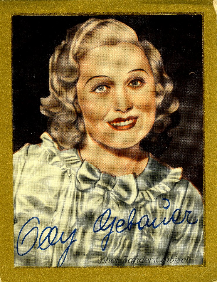 Olly Gebauer - Gold-Saba, c. 1933