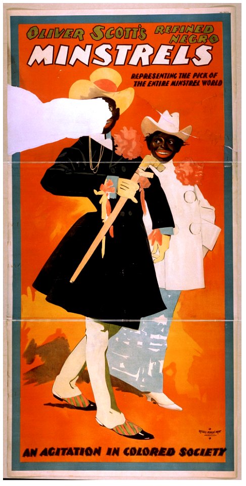 Oliver Scott's Refined Negro Minstrels representing the pick of the entire minstrel world. LCCN2014637387