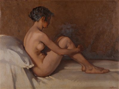 Onbekend - Naaktstudie Jeanne Freeken - W171 - Cultural Heritage Agency of the Netherlands Art Collection