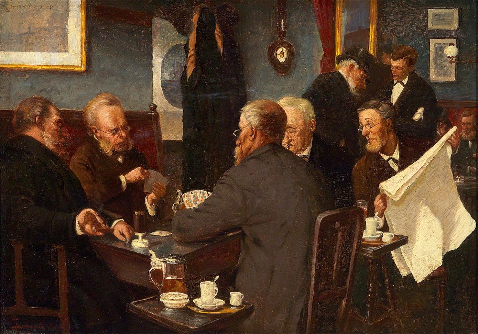 Oluf Simony-Jensen Das Kartenspiel 1904