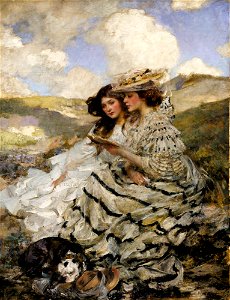 On the Dunes (Lady Shannon and Kitty)-1929.6.110 1