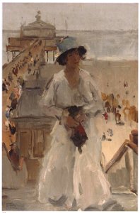 On the boulevard of Scheveningen, by Isaac Israels