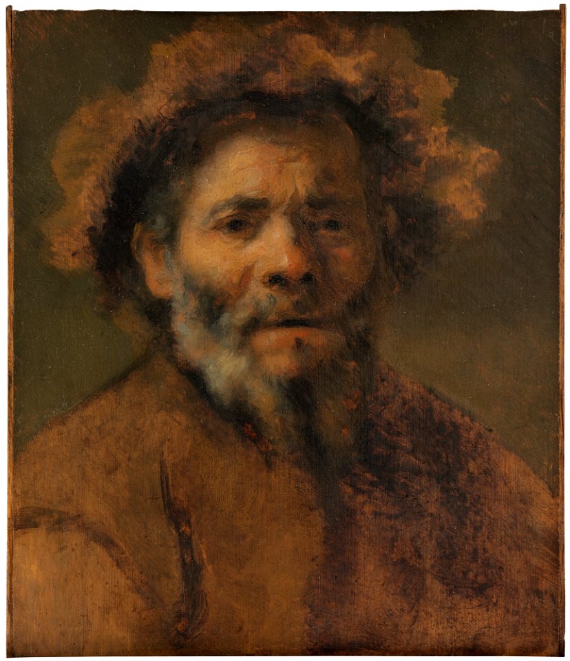 Omgeving van Rembrandt van Rijn - Study of an Old Man - 828 - Mauritshuis