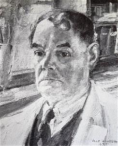 Olle Hjortsberg självporträtt