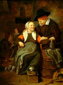 Omgeving van Quiringh van Brekelenkam - Het doktersbezoek - os 55-38 - Frans Hals Museum