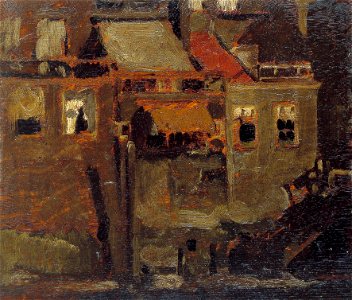 Onbekend - Huizen te Dordrecht - W231 - Cultural Heritage Agency of the Netherlands Art Collection