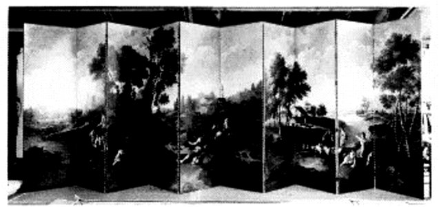 Onbekend - Pastoraal landschap - NK3306-9 - Cultural Heritage Agency of the Netherlands Art Collection