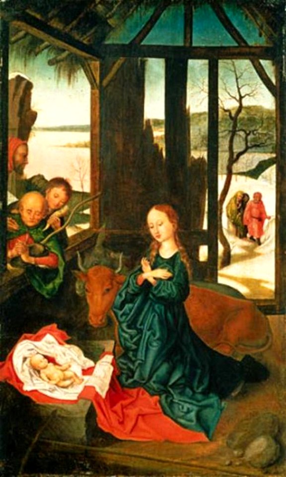 Omgeving van Martin Schongauer - De geboorte - SG 444 - Städel Museum