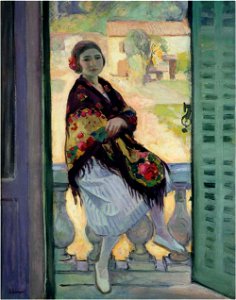 On the Balcony by Henri Lebasque. Free illustration for personal and commercial use.