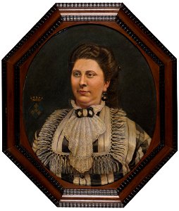 Onbekend - Jonkvrouwe Florentina Johanna Alberda van Ekenstein (1834-1889). Echtgenote van Maurits Adriaan de Savornin Lohman - C2084 - Instituut Collectie Nederland