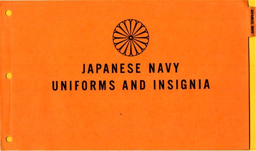 ONI JAN 1 Uniforms and Insignia Page 068 Japanese Navy WW2 1943 Recognition manual for field use. US unclassified public document. Published 1944. No known copyright restrictions. Free illustration for personal and commercial use.