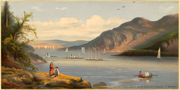 On the Hudson, View of Break Neck Hill, Newbury in Distance (Boston Public Library)