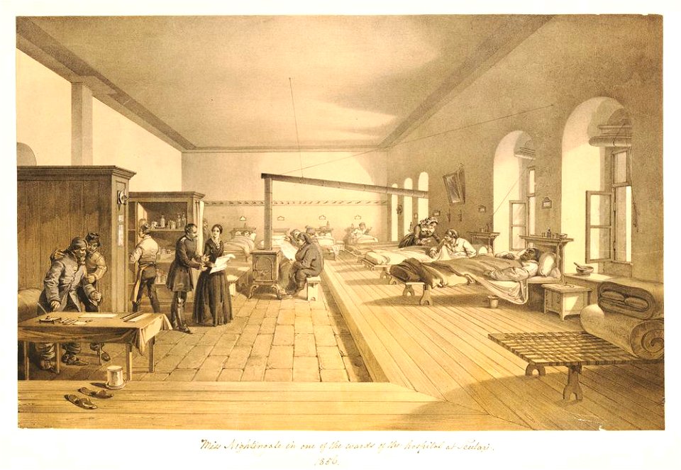 One of the wards of the hospital at Scutari (BM 1866,1114.693)