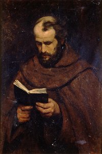 Onbekend - Lezende monnik - XN518 - Cultural Heritage Agency of the Netherlands Art Collection
