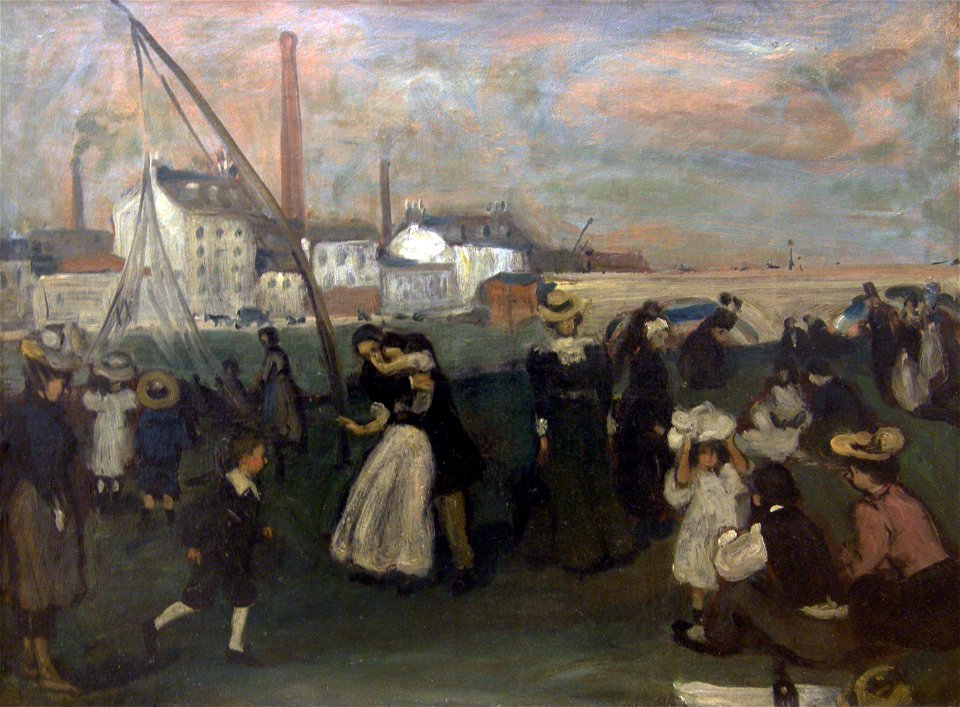 On the Quai by William Glackens