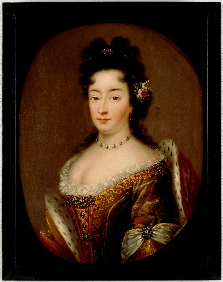 Onbekend - Portret van een vrouw, mogelijk Jane Wroth of Durants (overl.1703). Echtgenote van Willem Graaf van - C287 - Cultural Heritage Agency of the Netherlands Art Collection