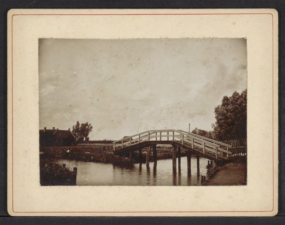 Ongelokaliseerd, houten brug, Afb ANWZ00522000001