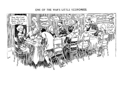 One of the war's little economies. - Luther D. Bradley