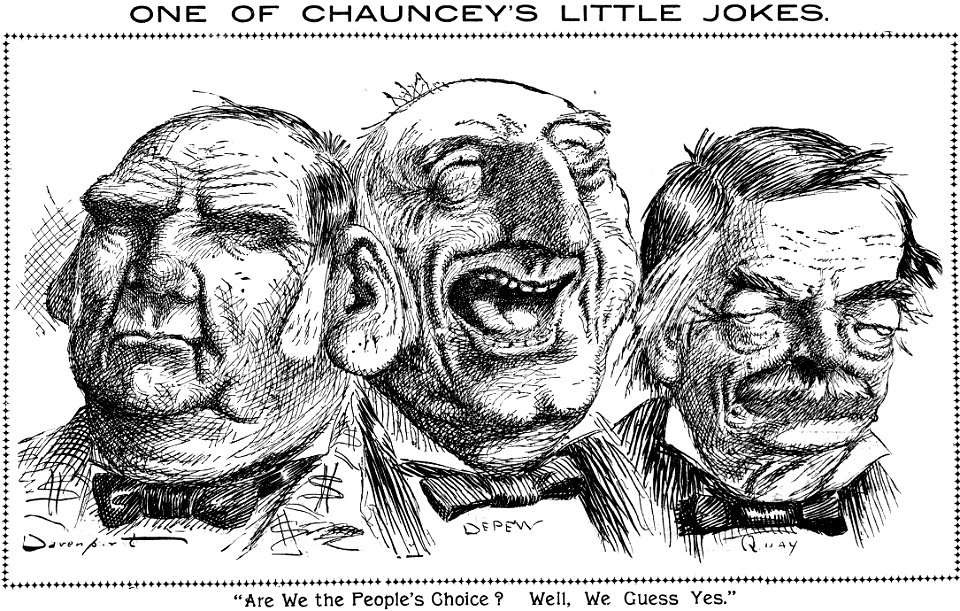 One of Chauncey's little jokes by Homer Davenport
